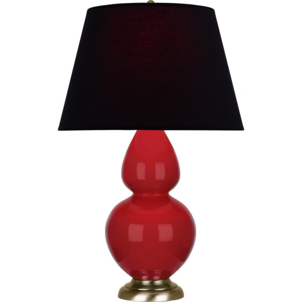 Ruby Red Double Gourd Table Lamp