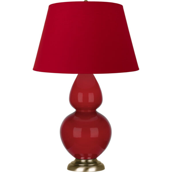 Ruby Red Double Gourd Table Lamp