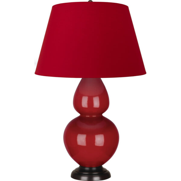 Ruby Red Double Gourd Table Lamp