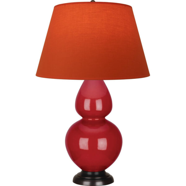 Ruby Red Double Gourd Table Lamp