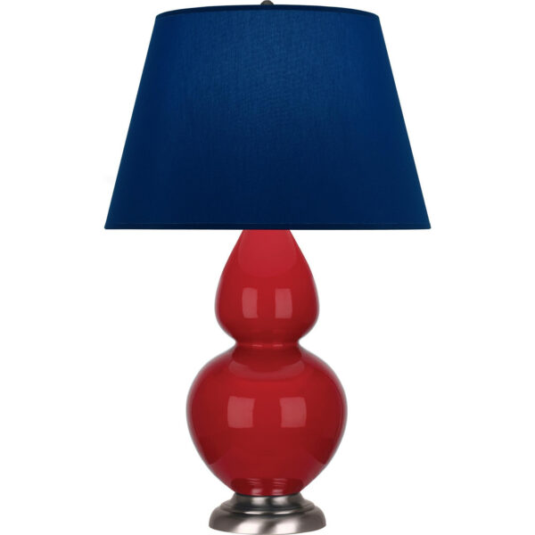Ruby Red Double Gourd Table Lamp