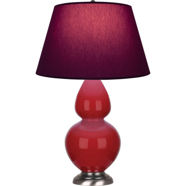 Ruby Red Double Gourd Table Lamp