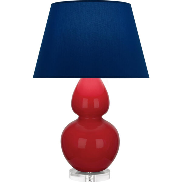 Ruby Red Double Gourd Table Lamp