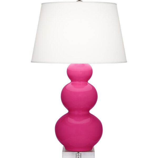 Razzle Rose Triple Gourd Table Lamp
