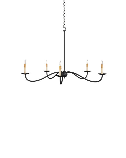 Saxon Small Black Chandelier