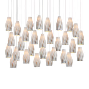 Posh Thirty Light Linear Multi-Drop Pendant