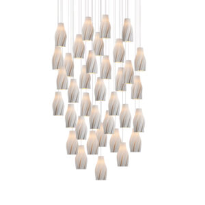 Posh Thirty Six Light Round Multi-Drop Pendant