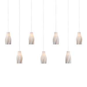 Posh Seven Light Linear Multi-Drop Pendant