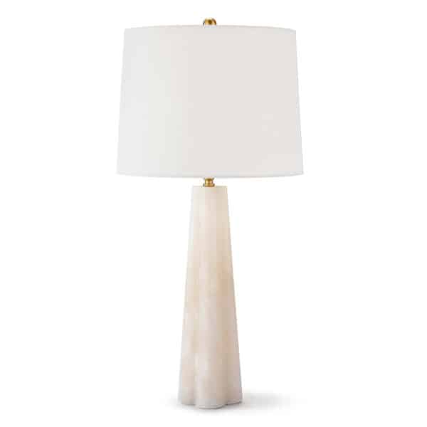 Quatrefoil Alabaster Table Lamp