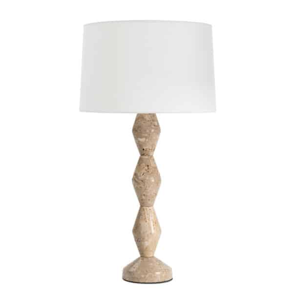 Crew Travertine Buffet Lamp