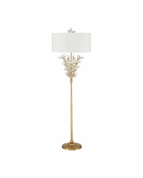 Forget-Me-Not Gold Floor Lamp