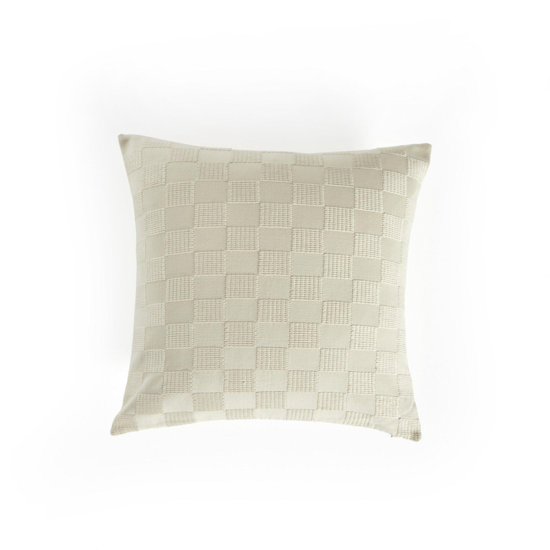 Handwoven Checked 18"x18" Pillow