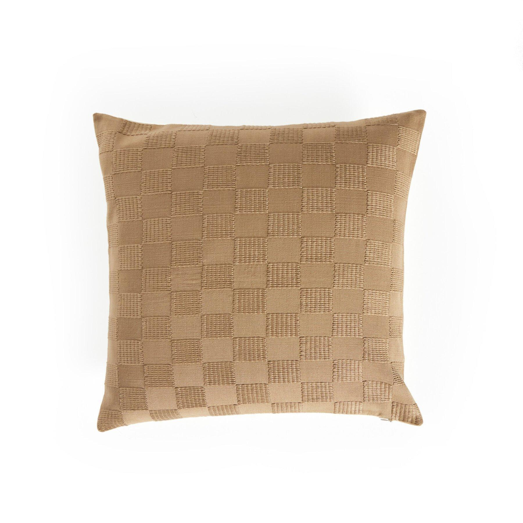 Handwoven Checked 18"x18" Pillow