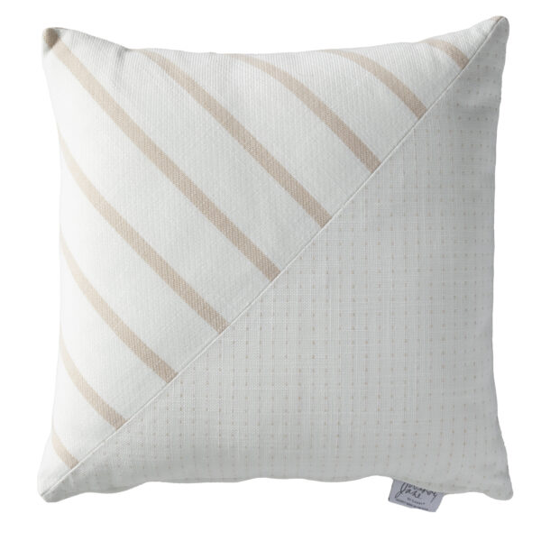 Dots & Bias Stripes Blush 20"x20" Pillow
