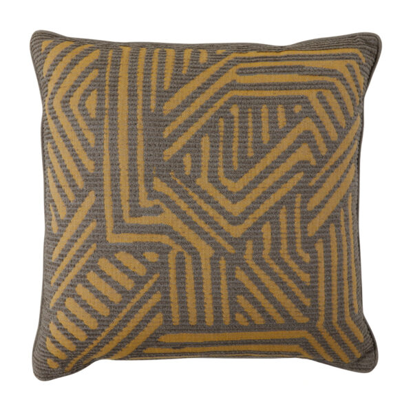 Grooves Mustard 22"x22" Pillow