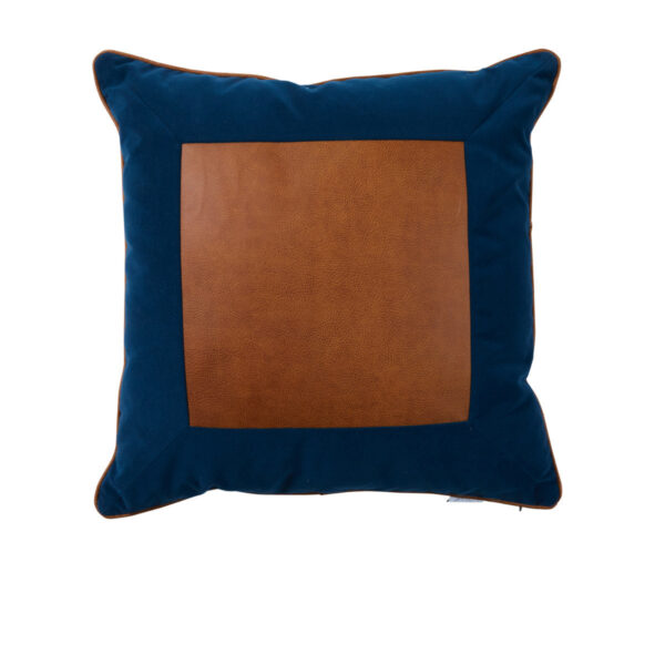 Lux Leather Navy 22"x22" Pillow