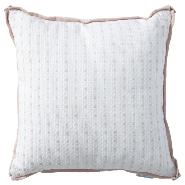 Basket Stitch Blush 22"x22" Pillow