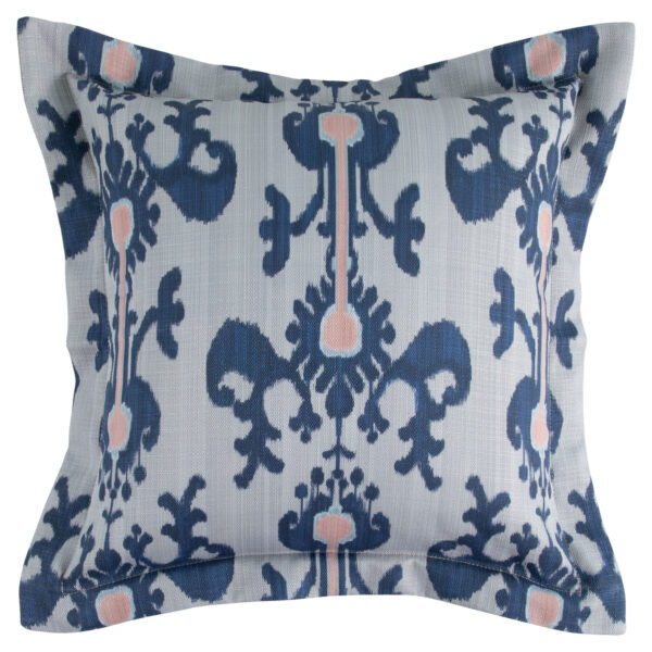Retro Ikat Indigo 24"x24" Pillow