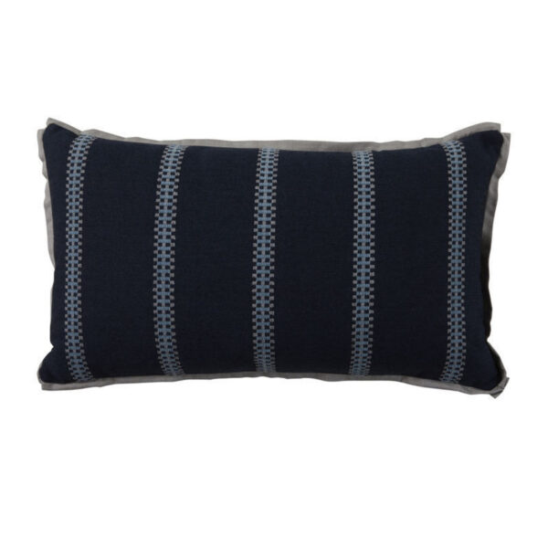 Gingham Stripe Chambray 14"x24" Pillow