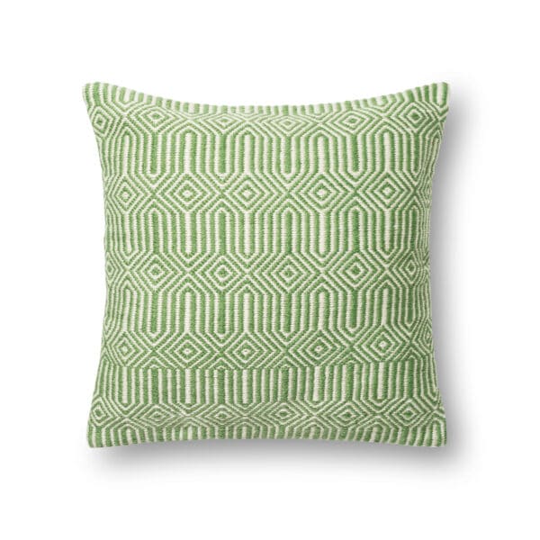 Green/Ivory P0339GR Pillow