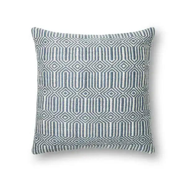 Blue/Ivory P0339BB Pillow