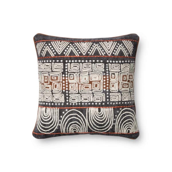 Blue/Rust P0379BB Pillow