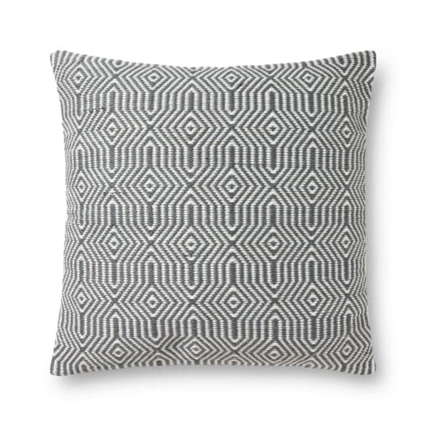 Charcoal/White P0339CC Pillow