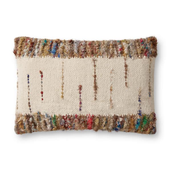 Ivory/Multi PLL0073 Pillow