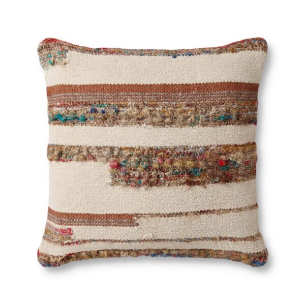 Ivory/Multi PLL0074 Pillow