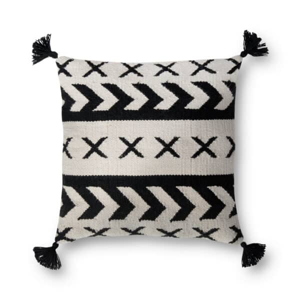 Black/Ivory P0502BL Pillow