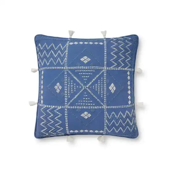 Blue/Ivory PLL0049 Pillow