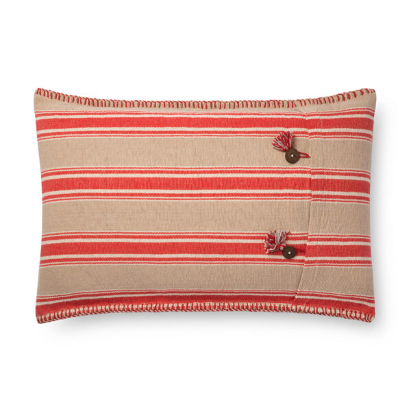 Red/Natural P0718RE Pillow