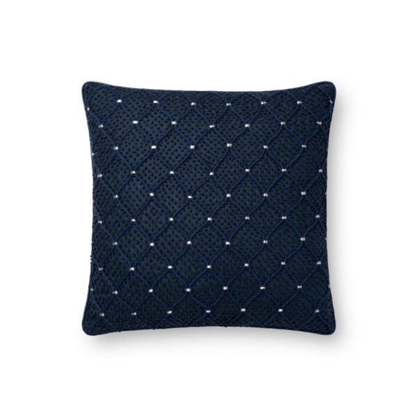 Navy/Silver P0675NV Pillow