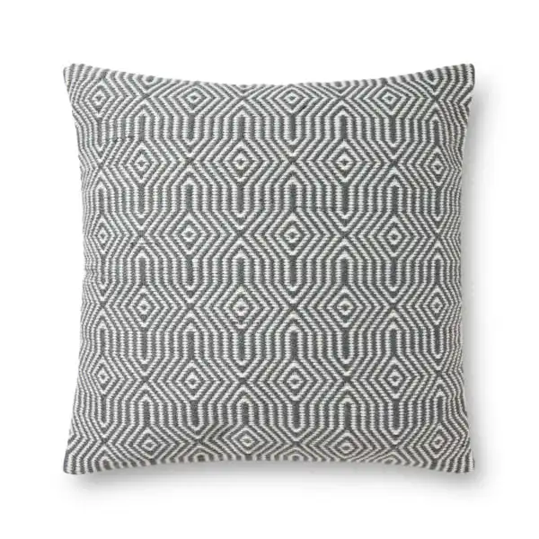 Charcoal/White P0339CC Pillow