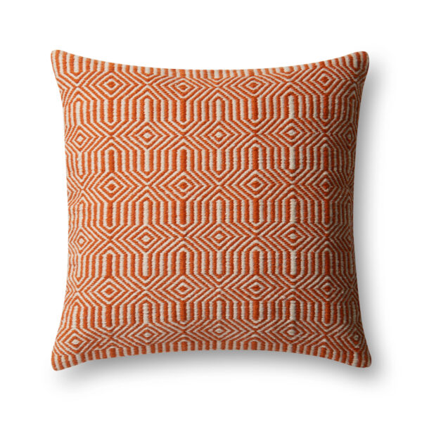 Orange/Ivory P0339OR Pillow