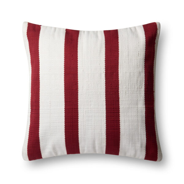 Red/Ivory P0507RE Pillow