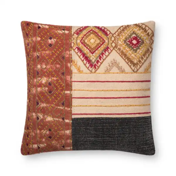 Rust/Grey P0679RU Pillow