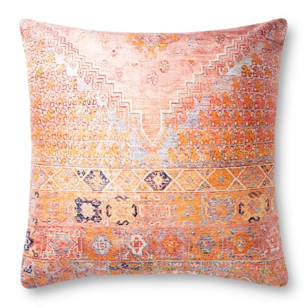 Coral/Multi 36″x36″ Pillow