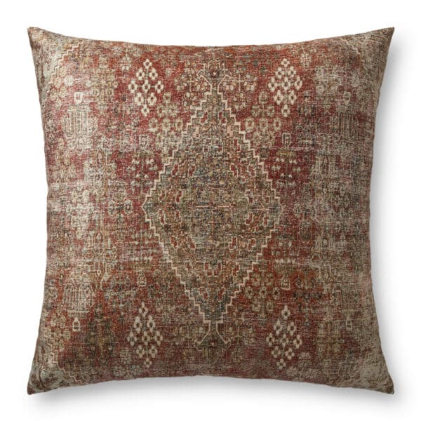 Red/Multi 36″x36″ Floor Pillow