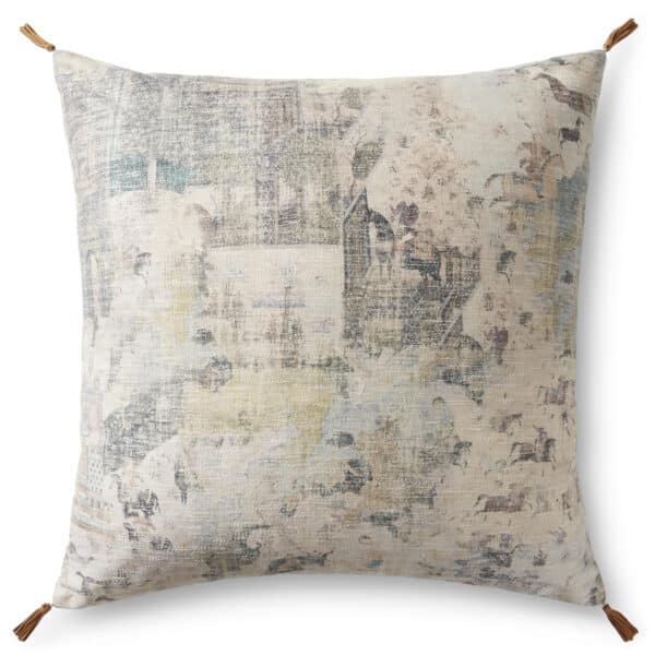 Beige/Multi 36″x36″ Pillow
