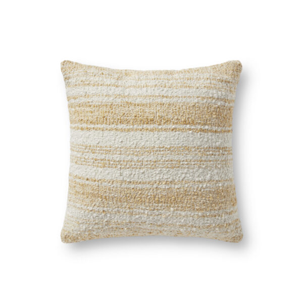 Gold/Ivory 18″x18″ Pillow Cover with Poly