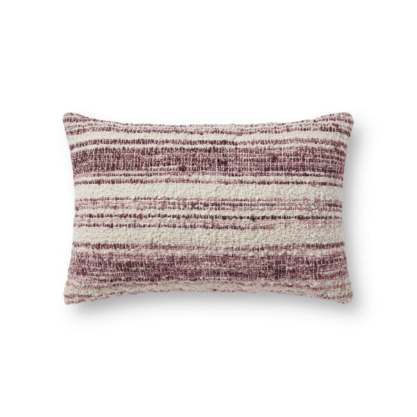 Burgundy/Ivory 13″x21″ Pillow Cover with Poly