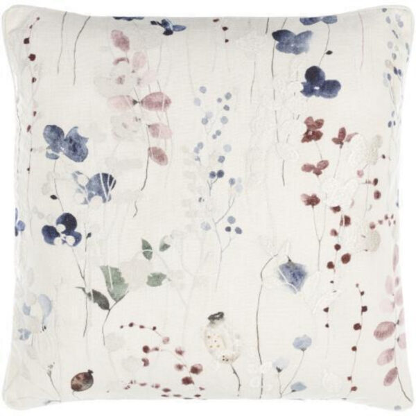Painterly Florals 20″x20″ Accent Pillow