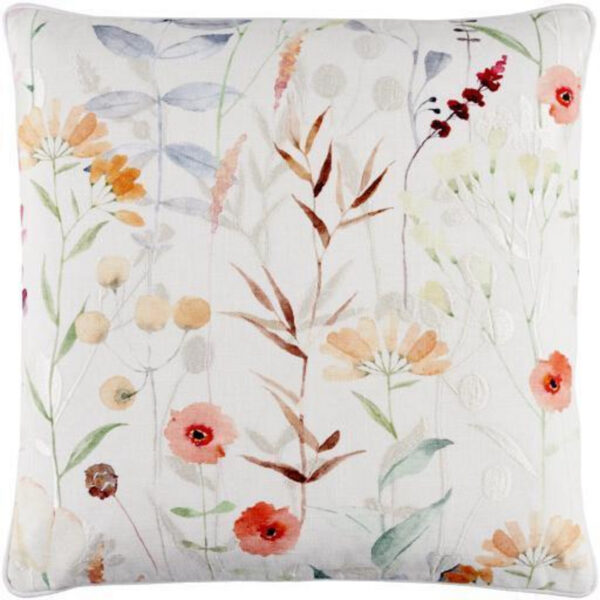Painterly Florals 22″x22″ Accent Pillow