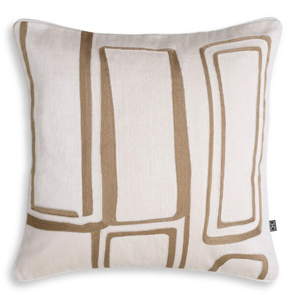 Ribeira Cushion - White, Beige