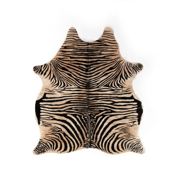Zebra Printed Hide 5'x7' Rug