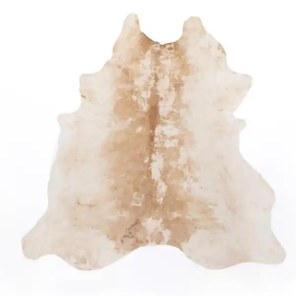 Modern Cowhide Rug - Natural, Brown