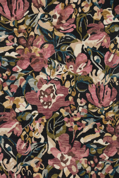 Belladonna Black/Berry Rug 
