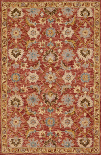 Victoria Terracotta/Gold Rug 