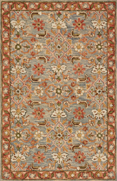 Victoria Slate/Terracotta Rug 